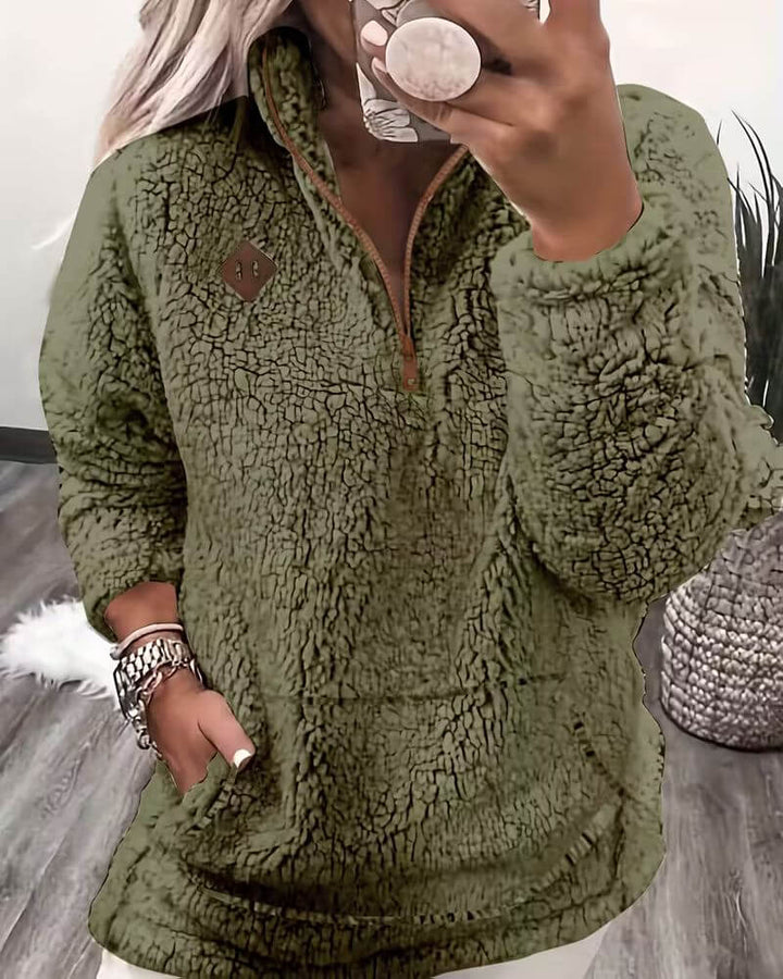 Tuva™ – Varm fleece zip-up genser