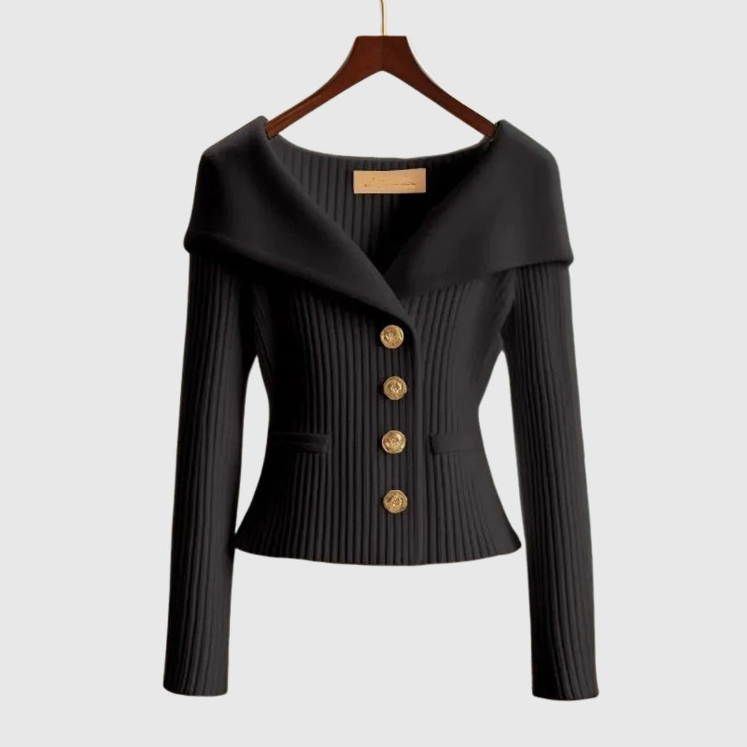 Tuva™ - Elegant Ribbestrikket Genser
