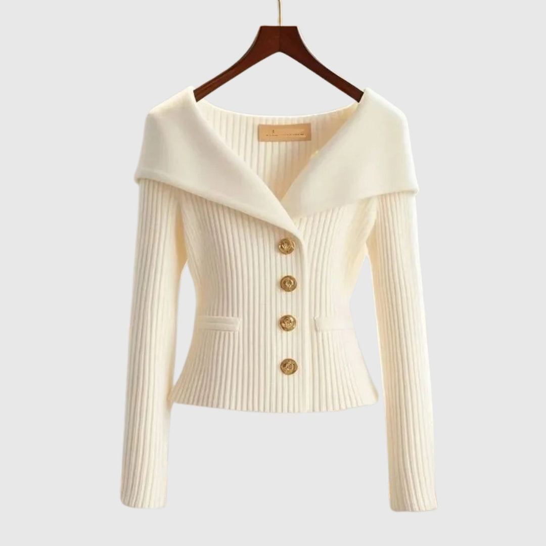 Tuva™ - Elegant Ribbestrikket Genser