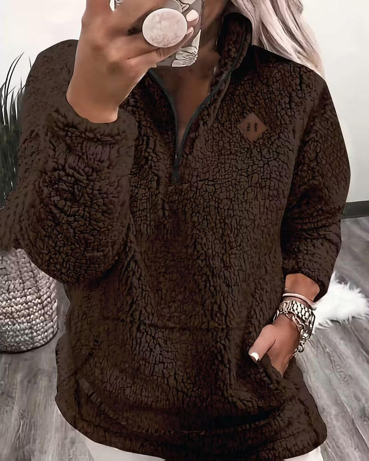 Tuva™ – Varm fleece zip-up genser