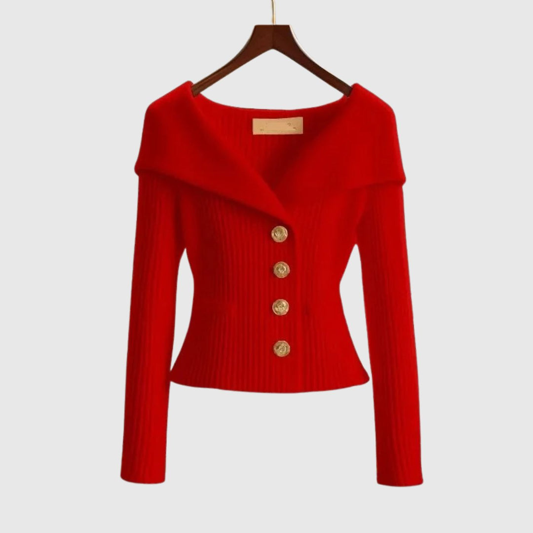 Tuva™ - Elegant Ribbestrikket Genser