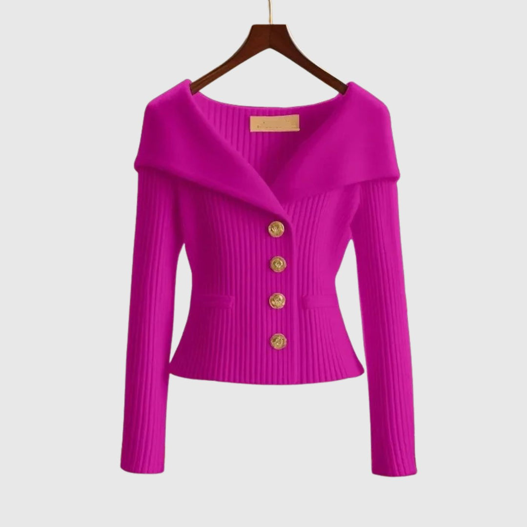 Tuva™ - Elegant Ribbestrikket Genser