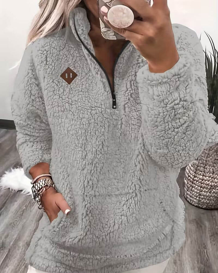 Tuva™ – Varm fleece zip-up genser