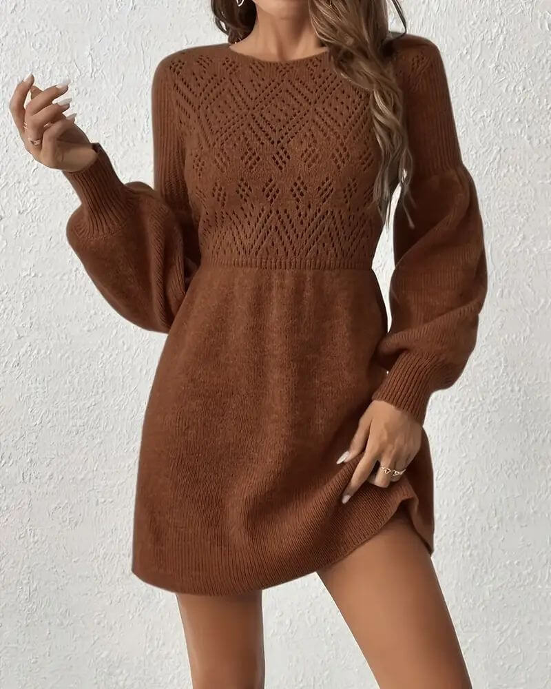 Tuva™ - Stilig Langermet Kjole