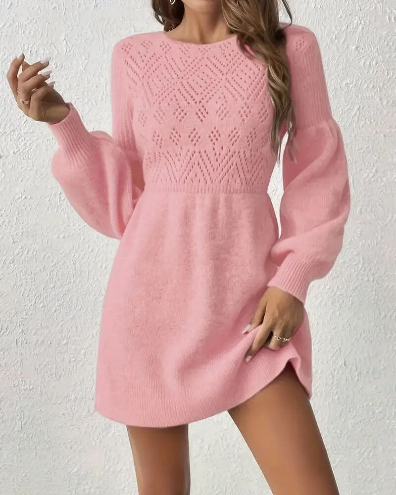 Tuva™ - Stilig Langermet Kjole