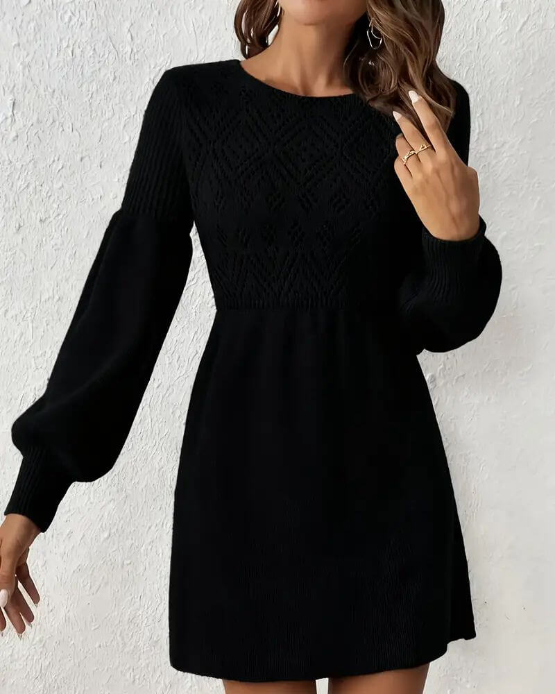 Tuva™ - Stilig Langermet Kjole