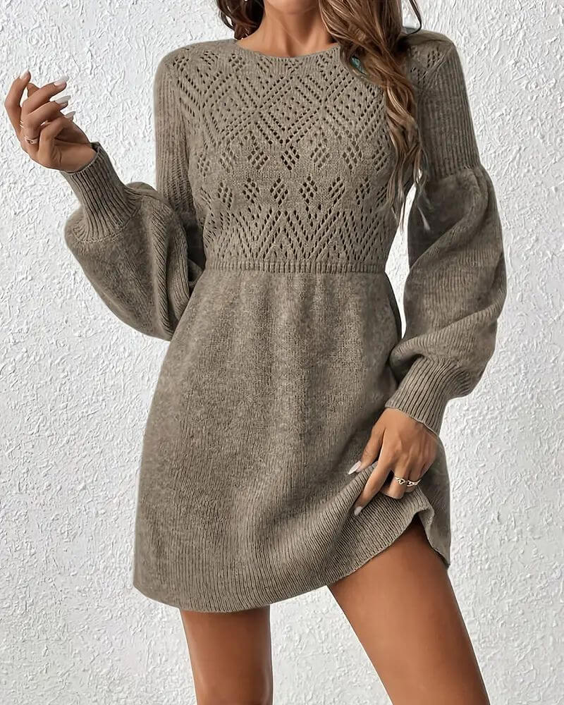 Tuva™ - Stilig Langermet Kjole