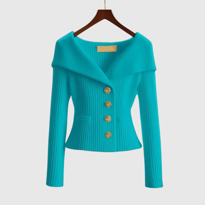 Tuva™ - Elegant Ribbestrikket Genser