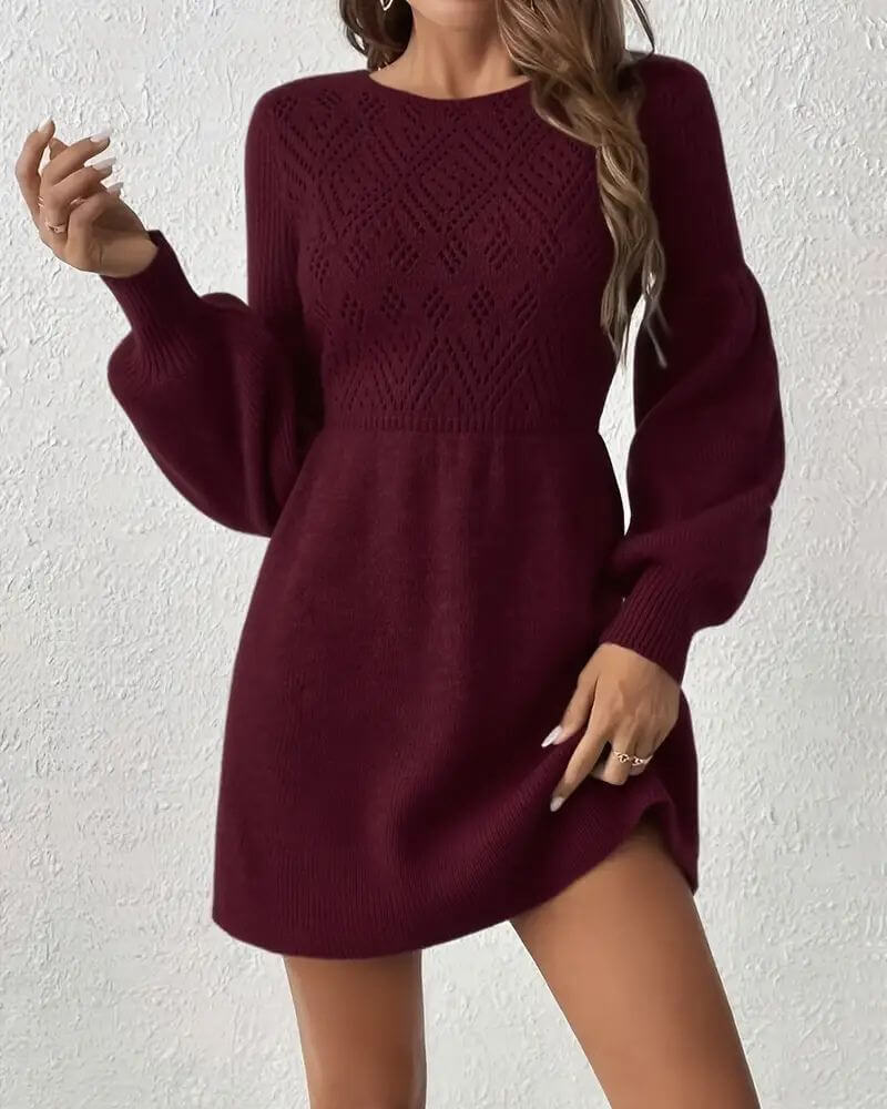 Tuva™ - Stilig Langermet Kjole