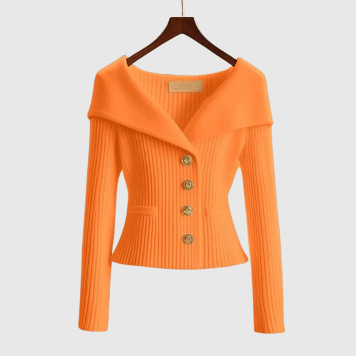 Tuva™ - Elegant Ribbestrikket Genser