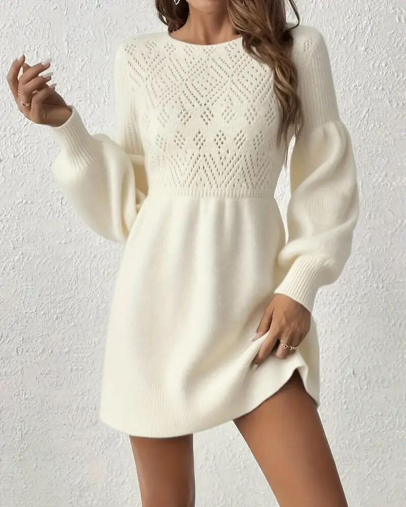 Tuva™ - Stilig Langermet Kjole