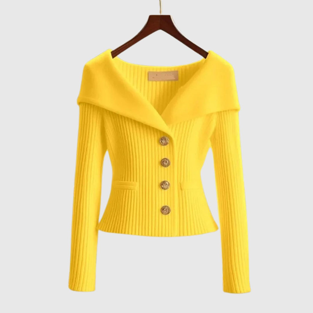 Tuva™ - Elegant Ribbestrikket Genser