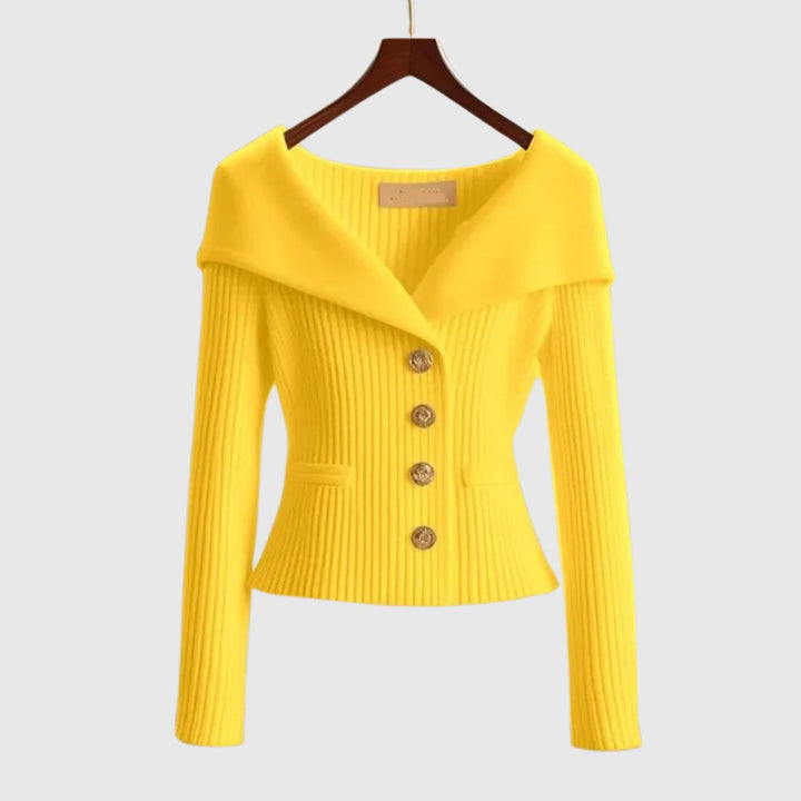 Tuva™ - Elegant Ribbestrikket Genser