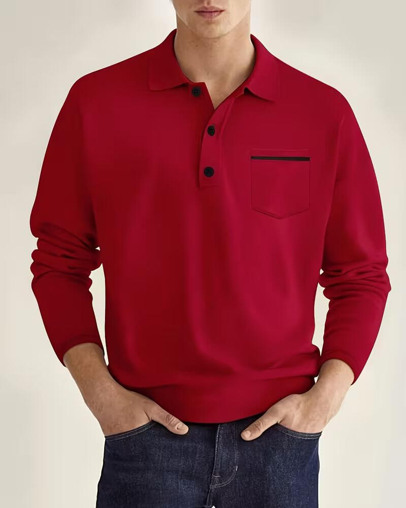 William™ – Elegant langermet skjorte med knapper