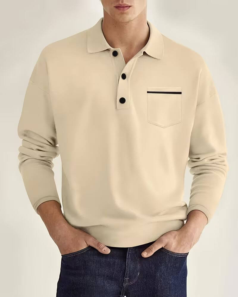 William™ – Elegant langermet skjorte med knapper