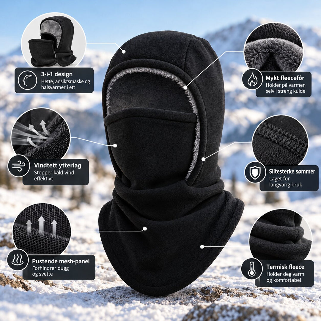 ThermoShield™ – Vindbestandig Termisk 3-i-1 Balaklava