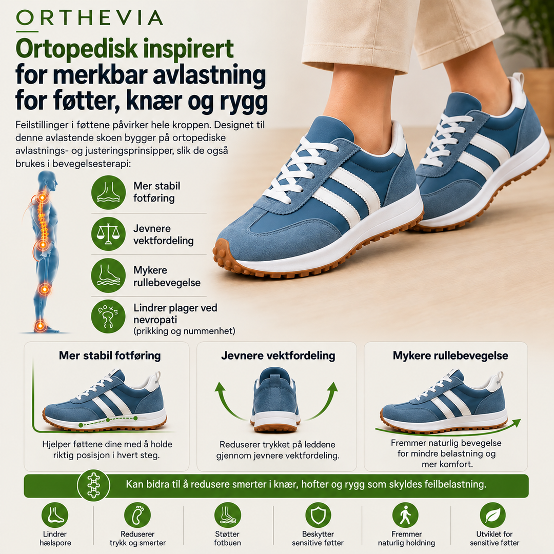 Orthevia™ – Lettvekts Ergonomiske Ortopediske Sneakers