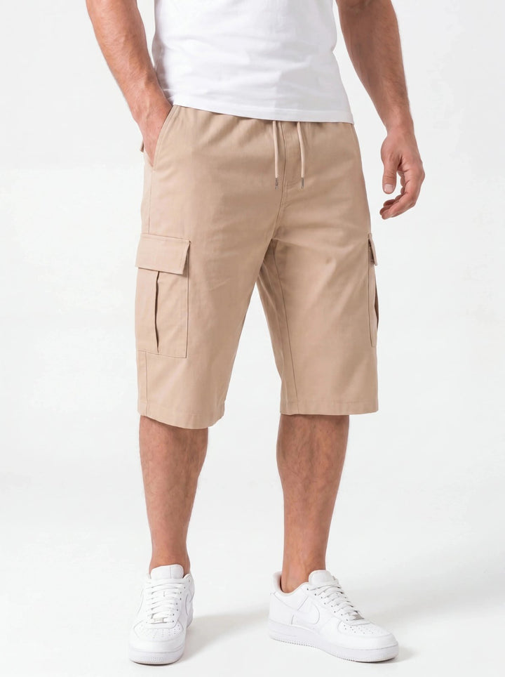 Delilah™ – Drawstring Cargo Pocket Knee Length Shorts
