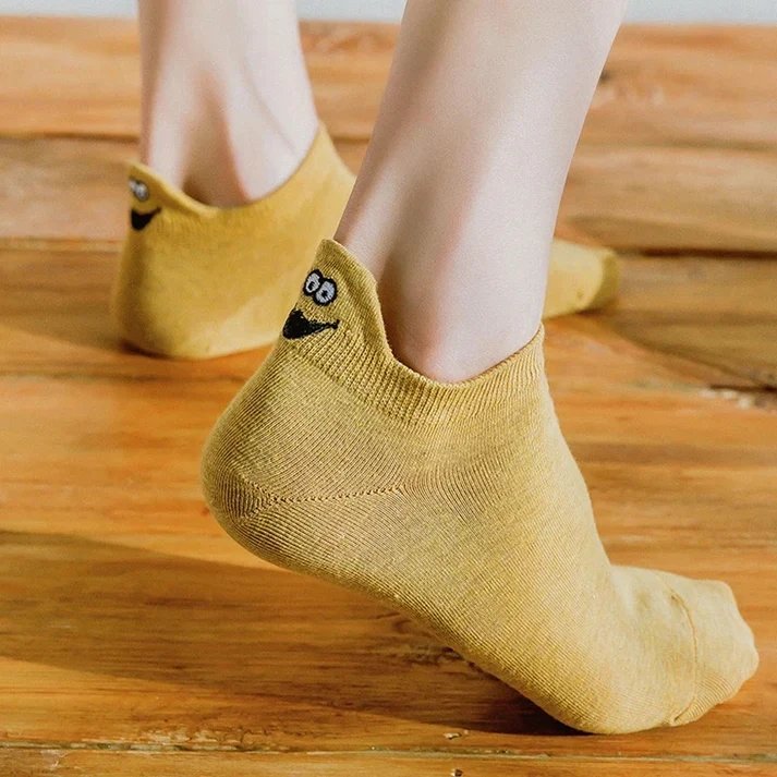 HappyFeet™ – Broderte karaktersokker ankel 10-pack
