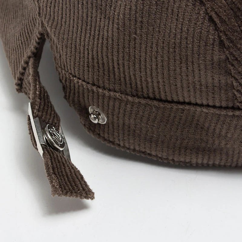 Fredrik™ – Ribbete Justerbar Vintage Flat Cap