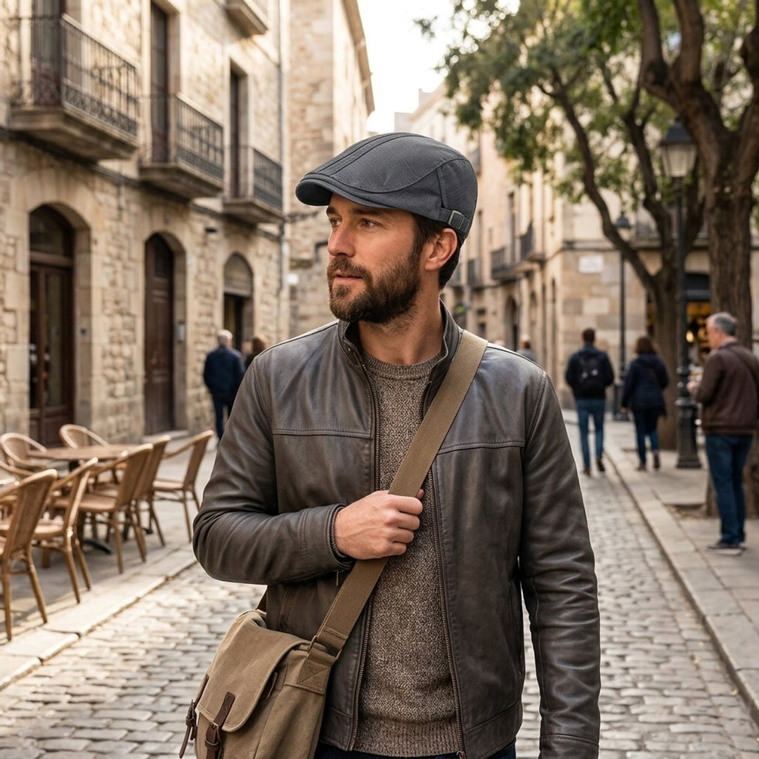 Vegard™ – Justerbar Brodert Flat Cap