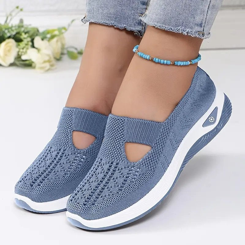 Eline™ – Pustende Mesh Slip-On Gå-sko