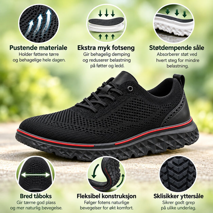 OrthoSupport™ – Ortopedisk Pustende Komfort Sneakers