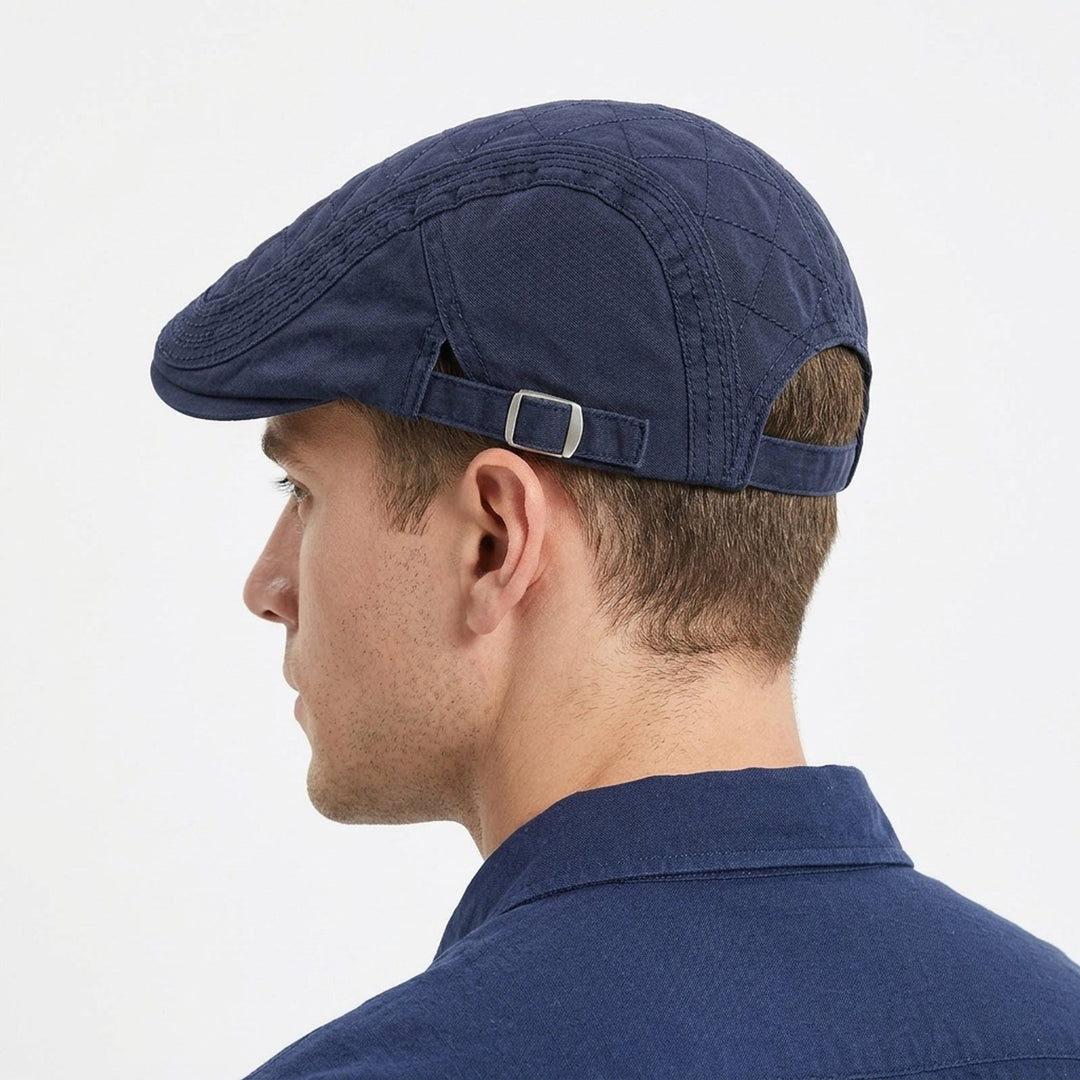 Edvin™ – Vattert Diamantstikksom Flat Caps