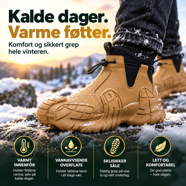 ThermoStep™ – Vanntette Termiske Ankelstøvler med Skridsikre Såler