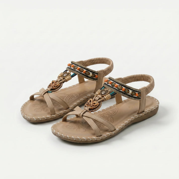 Kathrine™ – Perlebesatte Ankelrem Ortopediske Flate Sandaler
