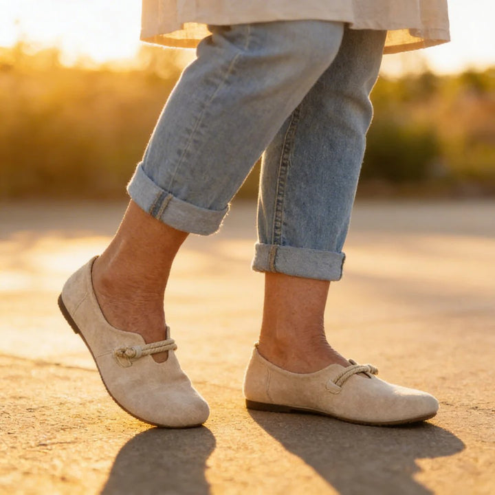 Malin™ – Orthopedisk Bue Støtte Pustende Mokkasiner