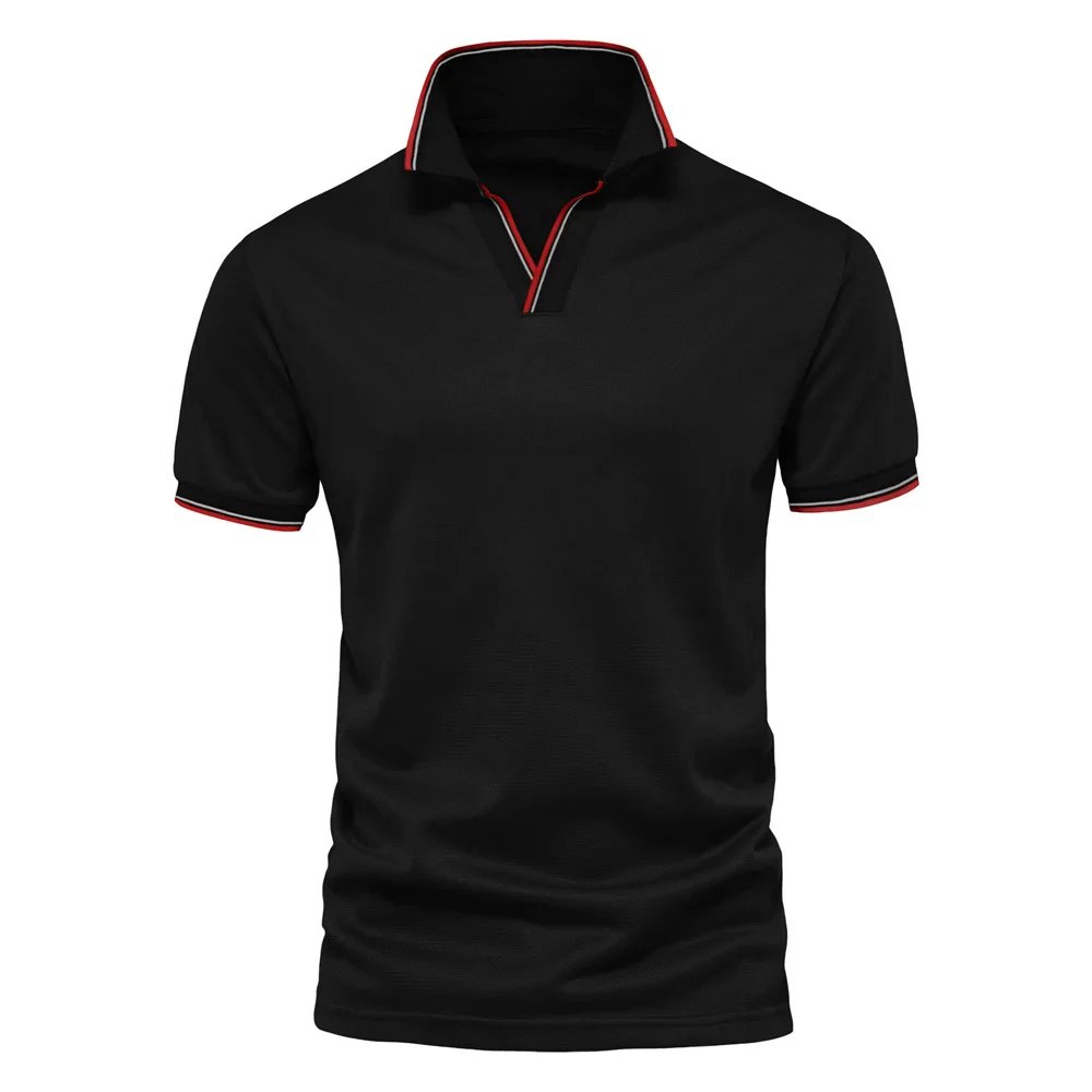 Tobias™ – | V-Hals Kortermet Polo Skjorte