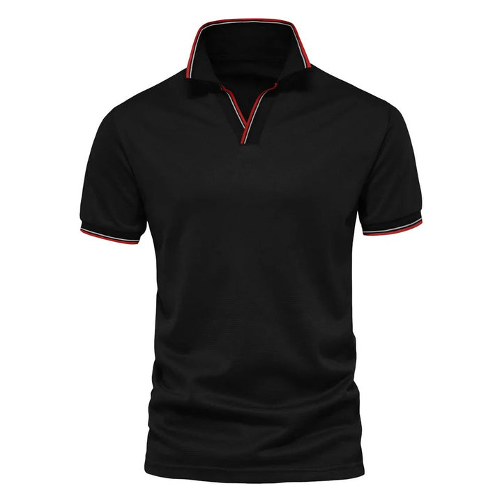 Tobias™ – | V-Hals Kortermet Polo Skjorte