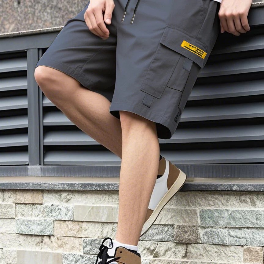 Vidar™ – Avslappet passform med snøring cargo shorts