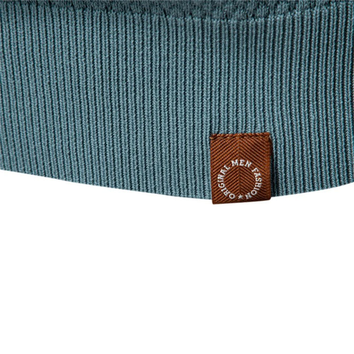 Hugo™ – | Strukturert Strikket Polo med Åpen Krage