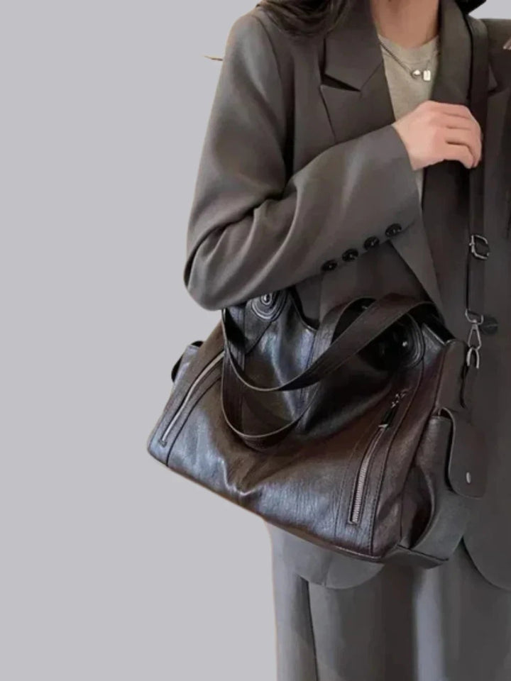 Estelle™ – Multi-Glidelås Strukturert Skulderveske