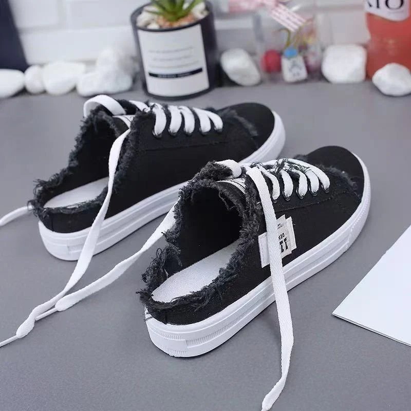 Karin™ – Slitt Snortopp Slip-On Mule Sneakers