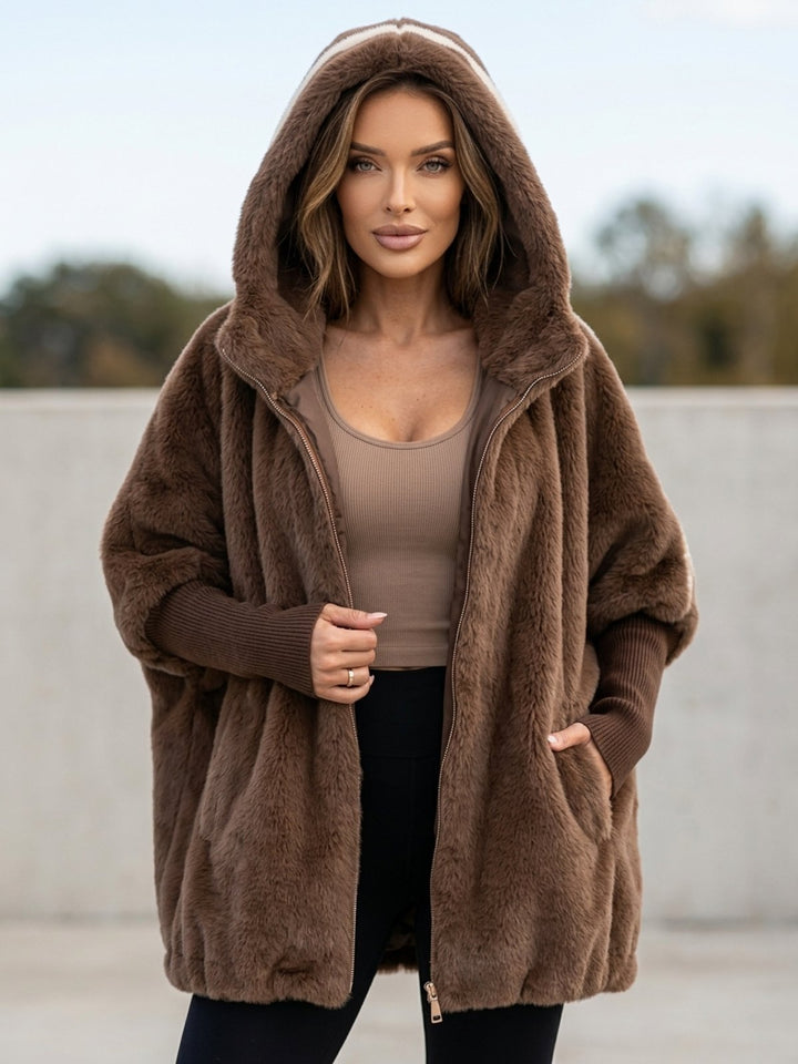 Lena™ – Koselig Hettegenser Oversized Vinterjakke