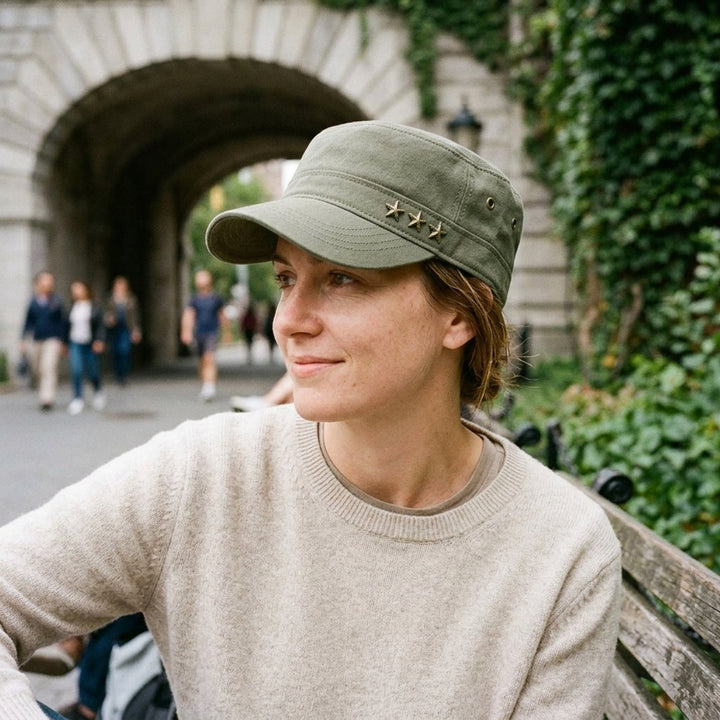 Magne™ – Triple Star Brodert Flattopp Militærcaps
