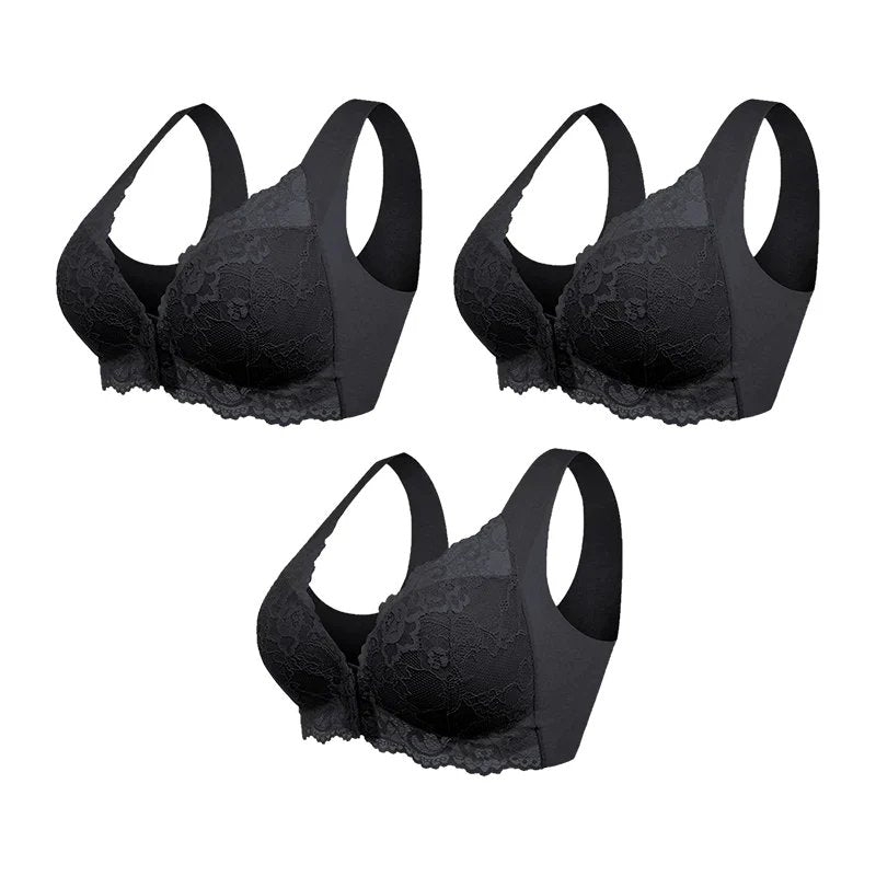 BraLift™ – Frontlukket blondetrådløs støtte-BH