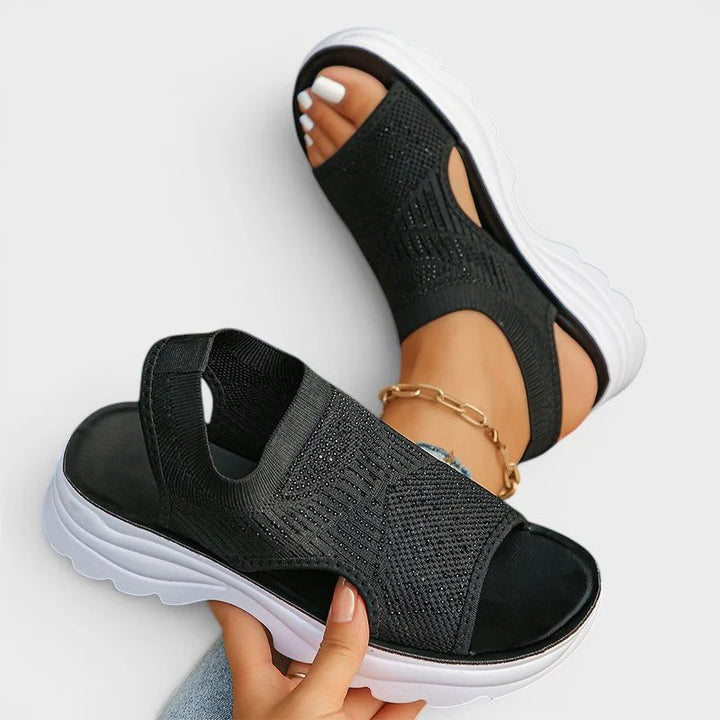 Jorunn™ – Ortopediske Komfort Plattform Sandaler