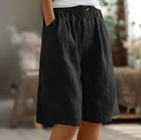 Lara™ – Høyt liv, avslappet passform Bermuda-shorts