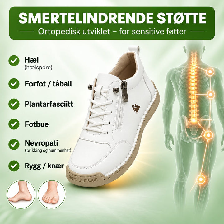 OrthoFit™ – Ergonomiske Polstrede Sneakers med Sideglidelås