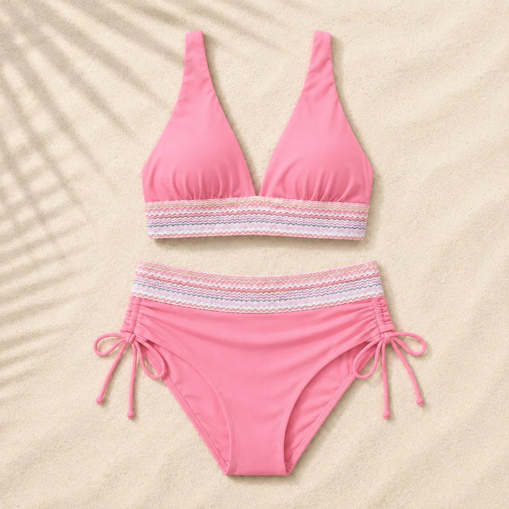 TummyShape™ – Høyhåndtopp skulpturerende bikini-sett