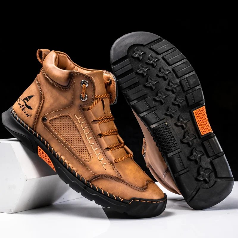 Matteo™ – Håndlagde snørebånd høy-top sneakers