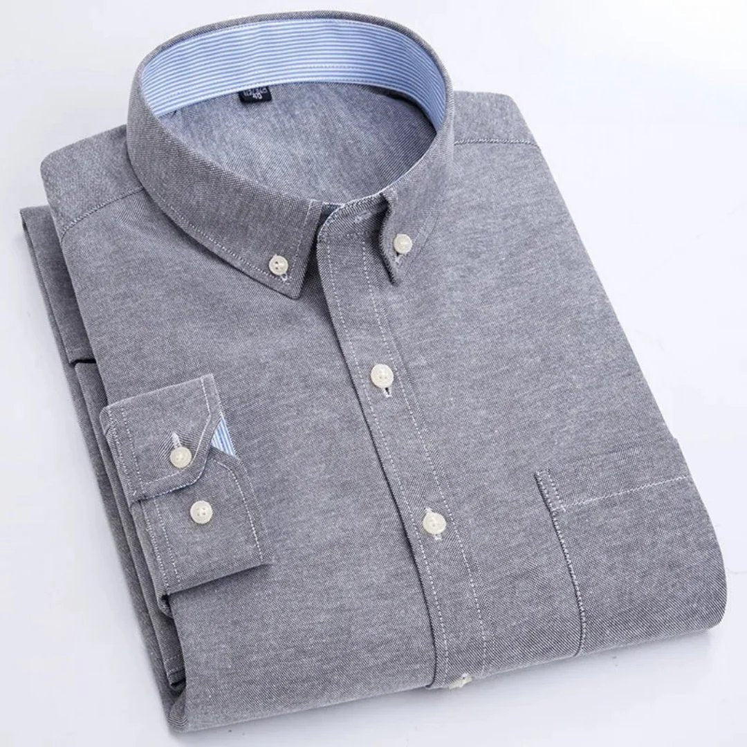 Vera™ – Knappe-ned Oxford Langermet Skjorte