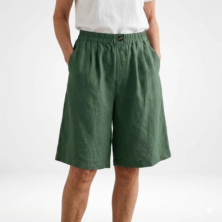 Trine™ – Vidbenet elastisk liv sommershorts