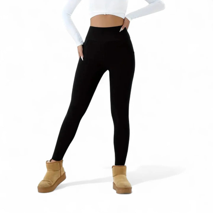ThermoFleece™ – Høyt liv Fleeceforet Varme Strømpebukser