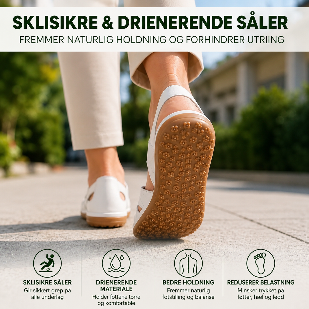 OrthoVita™ – Antiskli Polstret Sandaler med Lukket Tå