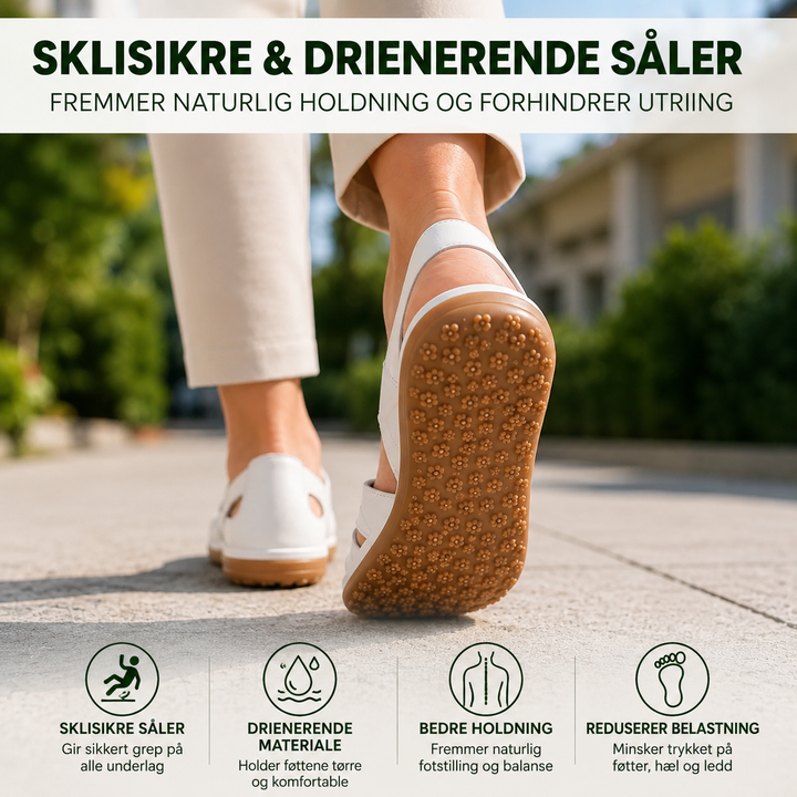 OrthoVita™ – Antiskli Polstret Sandaler med Lukket Tå